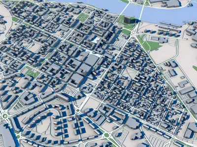 Pori City Finland 3D model