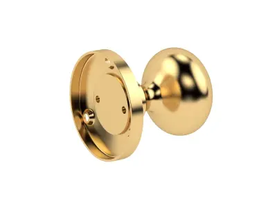Mushroom Rim Door Knob 3D model
