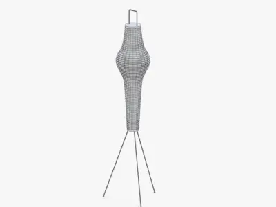 1458 - Floor Lamp Low-poly 3D model