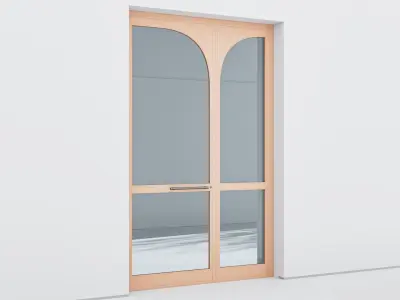 Aluminium door 344 3D model