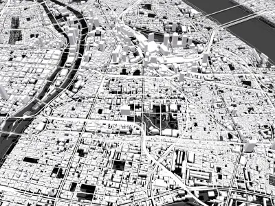 Cityscape Nagoya Japan 3D model