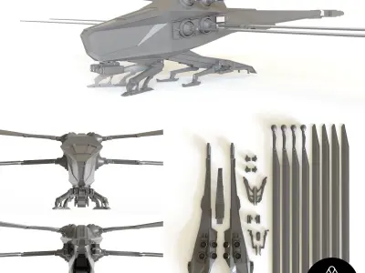 Dune Ornithopter 3D print model