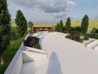 Casa Scene-villa-modern house 3D model