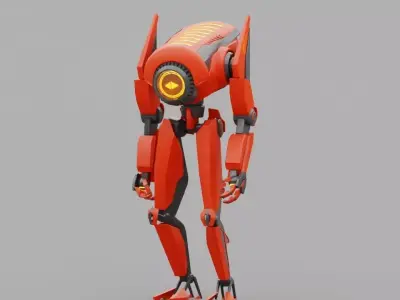 Android   rigged - animated character 3D model