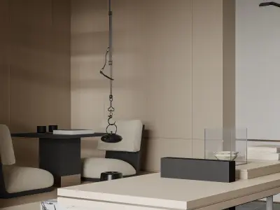 apartment interior scenes     3D model 8