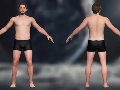 Sci-Fi Astronaut Character High-Quality PBR  Low-poly 3D model