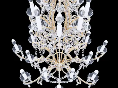 Chandelier Bordeaux Large 3D model