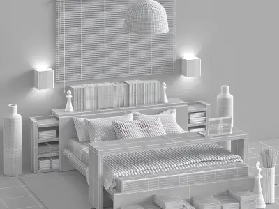 Chambre Malm 3D model