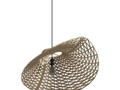 Boho Lamp Low-poly 3D model