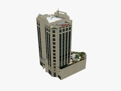 Oracle House Low-poly 3D model