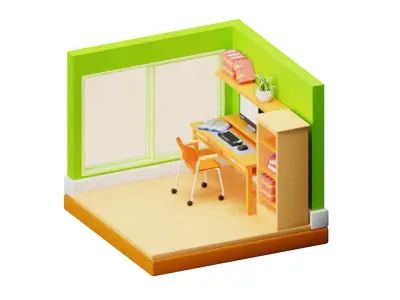 Workspace Room 3D model