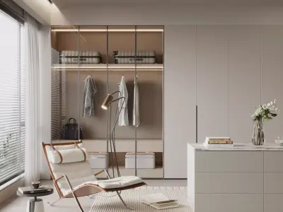 Modern cloakroom 3D model