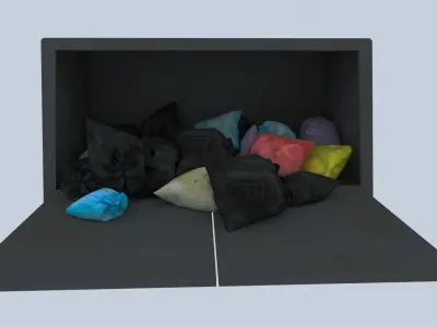 Industrial Garbage Container 3D model