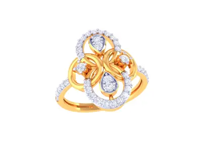 Women Ring  Render 3dm STL OBJ FBX Details 3D print model 313