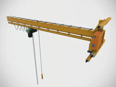 Wall Mounted Crane 3D model