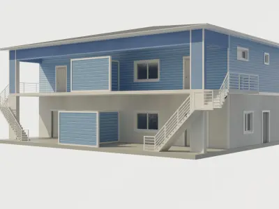 Florida House Collection 9 Low Poly Low-poly 3D model