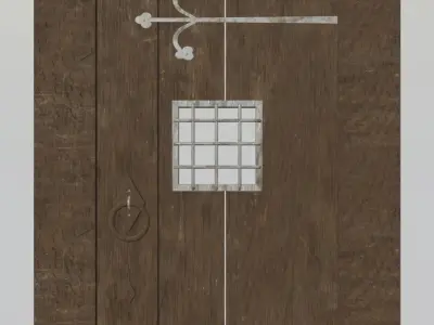old door  Low-poly 3D model purchase
