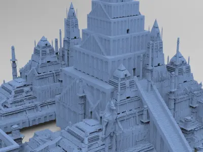 Arch pyramid of Anubis 3D model