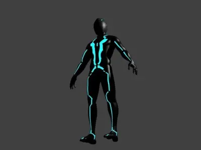 Tron game ready pack 3D model