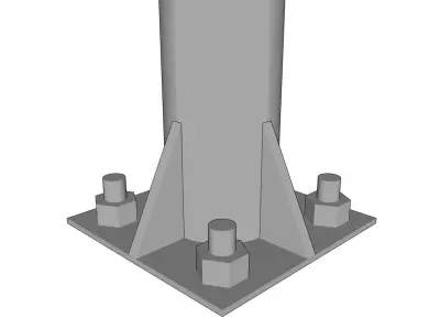 Lamp Post - Light Pole - Light Post - Street Light - Group 14 3D model