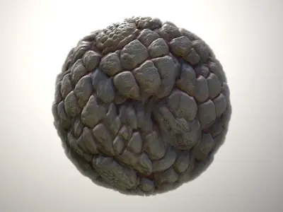 Material Skin Monster 47 Seamless PBR Texture Texture