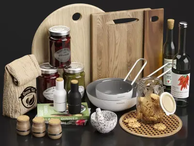 Kitchen Accessories 3D model