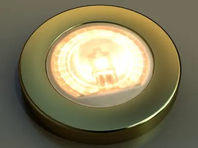 Halogen Lamp 03 Photoreal 3D model