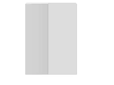 Concrete Curb Radius 8 m Outer 100 20 8 3D model