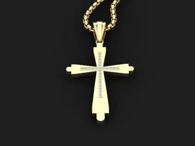 Cross Light Gold 3CP005 3DM STL 3D model