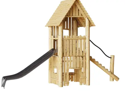 Playhouse with slide Premium 3D model