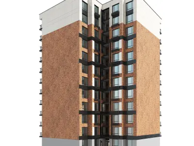 Residential Building 004 3D model