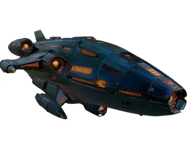 Sci-Fi Spaceship Star Cruiser 3D model