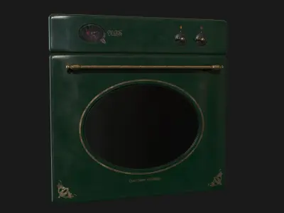 Oven front door - PBR Model Low-poly 3D model