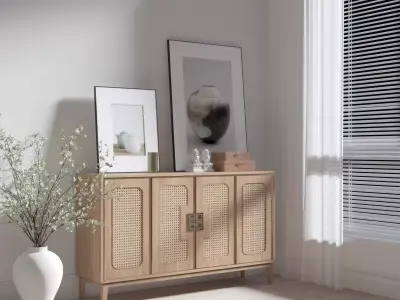Modern entrance style cabinet 3D model