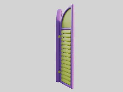 Cartoon Window 22a 3D model