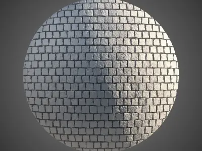 8K Large Area Cobblestone 03 - 3 Variatons Texture