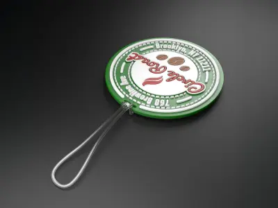  Luggage tag Low-poly 3D model