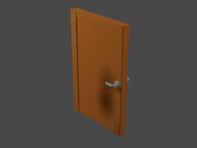 Room door Free 3D model