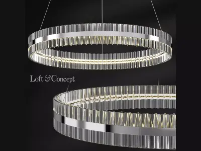 Chandelier Belted Ring Loft-Concept 3D model