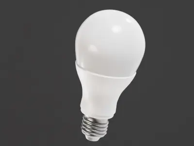 Led Light bulb Low-poly 3D model