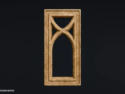 Gothic Window 3D model