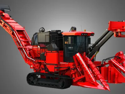 Austoft 8000 Sugercane Harvester 3D model