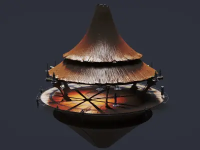 Star wars kashyyyk tree house 3D print model