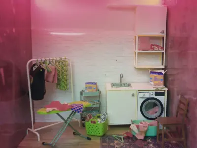 Miniature Frontload Washing Machine  3D print model