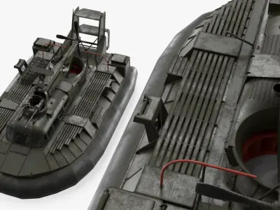 Military Air Cushion Patrol Hovercraft 