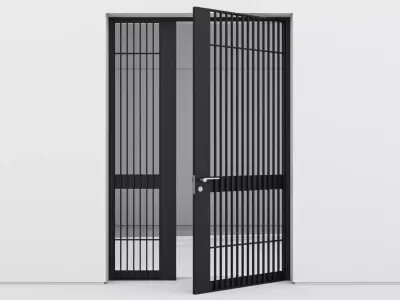 Aluminium door 176 3D model