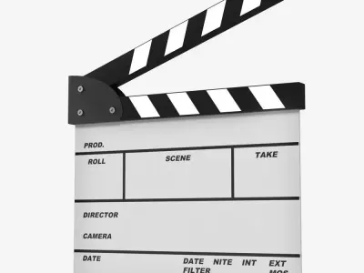 Clapperboard clapper board 3D model