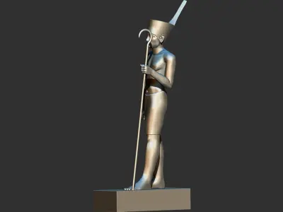 Egyptian King Statuettes Senusret  Petrie 3d  printable model 3D print model