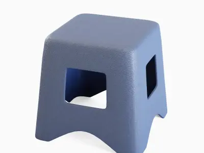 Plastic Stool 03 3D model