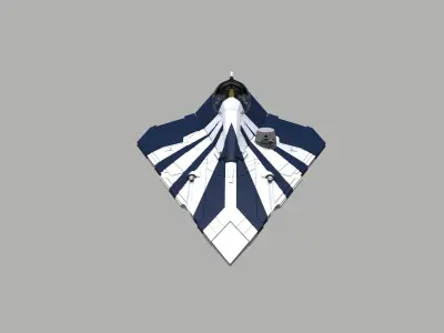 Star Wars Delta 7 spaceship 3D print model